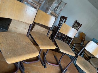 Staré kovové židle 4 ks - 4