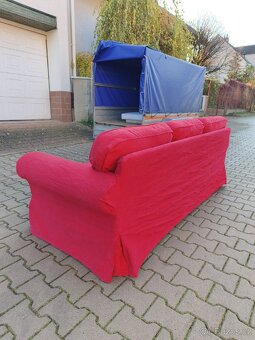 Červený gauč Ektorp Ikea - 4