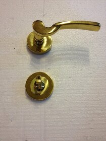 Dveřní WC rozetová klika / kování, zlatá lesk /28ks - 4