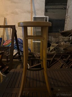 Barové stoličky dřevěné - 4