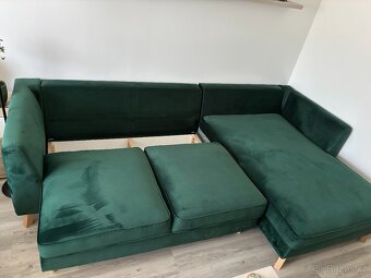 Rozkládací rohová sedačka s úložným prostorem - 4