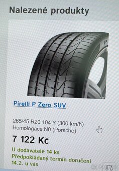 Pirelli P Zero SUV 265/45 R20 + 295/45 R20 - 4