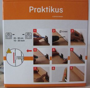 Soklové podlahové lišty 4 m a úchytky clip G (35 ks) - 4