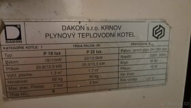 Plynovy kotel DAKON P 22 Lux r.v. 2000 - 4