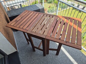 Dřevěný zahradní nábytek Ikea - 4