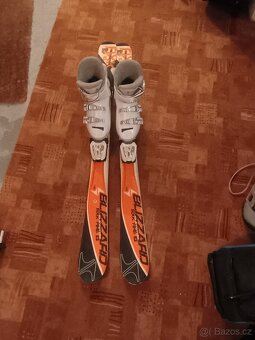 Lyže Blizzard 110cm s vázáním Blizzard + boty Rossignol - 4