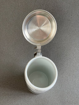 Porcelánový korbel s cínovým víkem, Tirschenreuth - 4