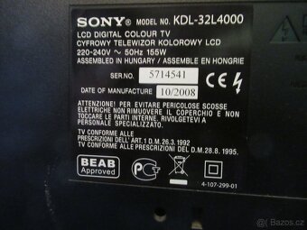 Sony KDL-32L4000 - 4