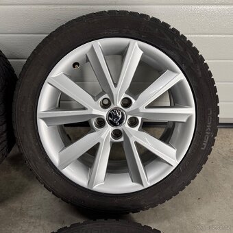 Alu kola Škoda, zimní Nokian 6mm 215/45 R16, 5x100 - 4