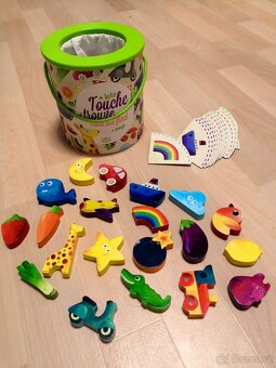 Sada dřevěných hraček a her Vilac vaření zvířátka hodiny - 4