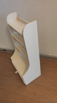 Dřevěná polička na kořenky - stará z venkovského domu - 4