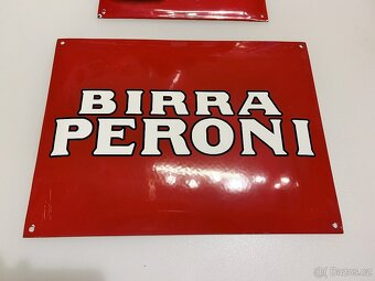prává Smaltovaná cedule "Birra Peroni" Smalt Brno - 4
