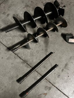 Stihl půdní vrták+ 90 150 200mm vrtáky+vrtací hlava 2x prodl - 4