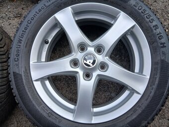 Prodám sadu ALU kol Borbet 205/55R16 zimní - 4