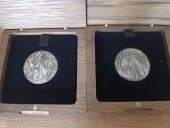 Seversti bohove, stribrne mince 5x2oz , ultra vysoky relief, - 4