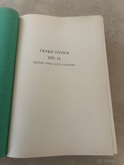 Kniha ČESKÉ OVOCE, 2díl třešně, višně, slívy, Jan Říha 1937 - 4