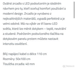 Luxusní led zrcadlo - 4