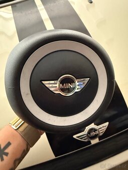 Kožený volant pro Mini Cooper R56, R55 atd. včetně airbagu - 4