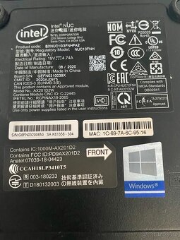 Mini počítač Intel NUC 10 Performan,plně osazený s VGA,Win10 - 4