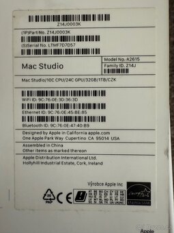 Apple Mac Studio M1 Max 32gb 1TB. Zdarma klavesnice a mys - 4