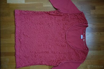 Dámské cihlové tričko / blůza s 3/4 rukávem vel.42 - 4
