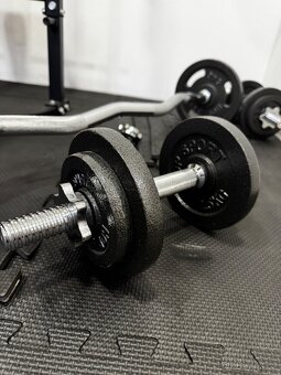 Posilovací lavice HS-1065HB PRO a činky - 4