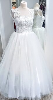 NOVÉ svatební šaty TŘPYTIVÉ - 4