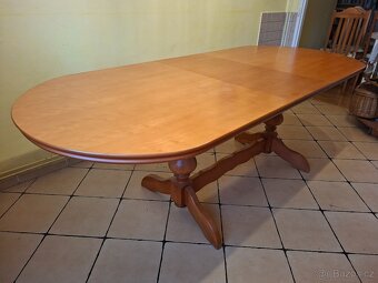kuchyňský oválný stůl rozkládací - 4