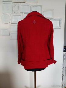 červený kabát s vlnou - 4