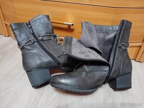 DÁMSKÉ KOTNÍČKOVÉ ZIMNÍ BOTKY - vel.42 /zn.MUSTANG - 4