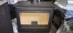 Kamna na dřevo TS-L, 10 kW, vývod 150mm, černá - 4