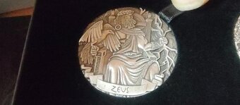 Stříbrné mince, ultra vysoký reliéf, Bohové olympu, první sé - 4