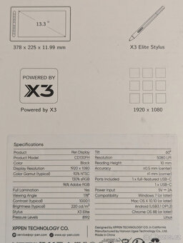 Tablet LCD XP PEN Artist 13 (2nd Generatio), black - 4