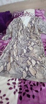 Béžové elegantní šaty v.52/54 - 4