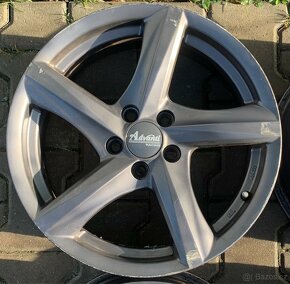 Alu disky 5x100, R16, ET40, šedé - 4