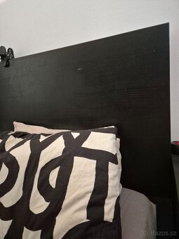 Postel IKEA malm černá 140cm - 4