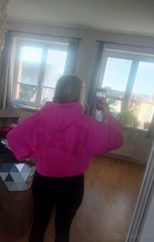 Oversize crop mikina s logem - 4