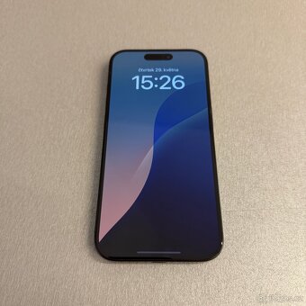 iPhone 15 Pro 128GB black titan, 100% baterie, rok záruka - 4