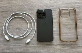 iPhone 15 pro 128 GB černý titan, top stav - 4
