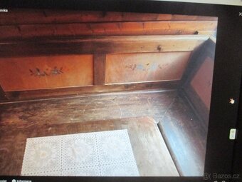 Starožitný set-lavice-3díly,stůl,2židle - 4