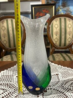 Váza hutní sklo František Špinar 1976 Škrdlovice - 4