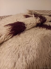 Vázaný vlněný přehoz / koberec 2ks - 4