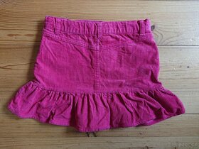 Manšestrová krátká sukně vel. 122-128 - 4