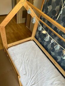 Dětská domečková postel 80x160cm - s roštem i matrací - 4
