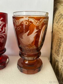 Sklenička číše kalich biedermeier - 4