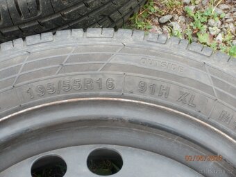 4xObutá letní kola na OPEL CORSA D 195/55 R16 4x 7,8MM - 4