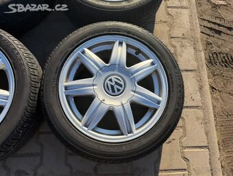 4x al kola 5x100 16 + pneu letní 215/45 R16 - 4