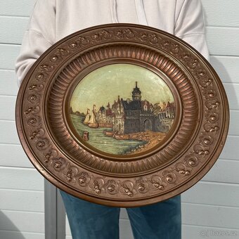 1ze2 Johannes Maresch sbírkový talíř 19.stol top kus - 4