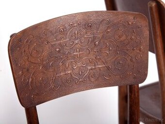4x prvorepublikové židle original THONET. - 4