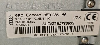 Originální autorádio AUDI Concert CD - 4